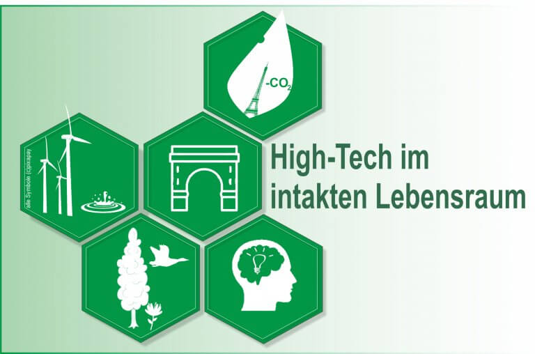 High-Tech im intakten Lebensraum Sujet